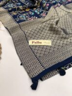 Amritha (Banarasi Paithani) - Midnight blue - Image 5