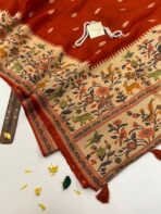Aaradhana (Paithani Heritage silk) - Burnt Orange - Image 3