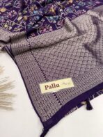 Amritha (Banarasi Paithani) - Twilight purple - Image 5