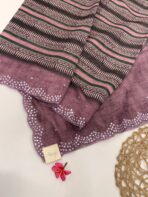 Aathmika (Handloom Tussar) - Magenta - Image 2