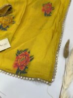 Madhubala (Butterflow Viscose) - Mustard yellow - Image 2