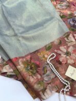 Festive spark (Silk by Linen) - Ice blue - Image 2