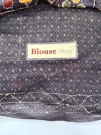 Monica (Katha embroidered Chanderi) - Olive green - Image 4