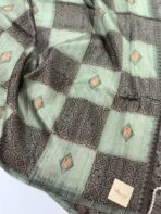 Paarijatham (Jute silk) - Rexona green - Image 2