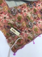 Festive spark (Silk by Linen) - Ice blue - Image 3