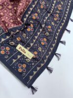 Monica (Katha embroidered Chanderi) - Dusty rose - Image 3