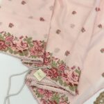 Blush & Bloom (Cross stitch in Kota) - Peach