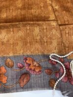 Seetha (Tussar silk) - Mustard - Image 2