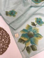 Blush & Bloom (Hand-painted Kota) - Blue - Image 3