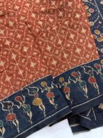 Monica (Katha embroidered Chanderi) - Orange