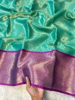 Sukhi (saree) - Sea green & Magenta