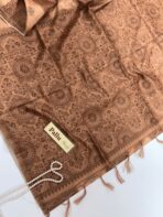 Paarijatham (Jute silk) - Brown - Image 3