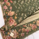 Mila (Tussar silk) - Moss green
