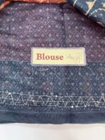 Monica (Katha embroidered Chanderi) - Orange - Image 4