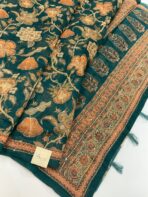 Monica (Katha embroidered Chanderi) - Green