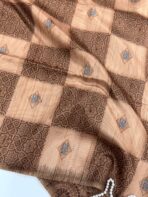 Paarijatham (Jute silk) - Brown - Image 2