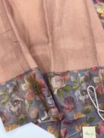 Festive spark (Silk by Linen) - Peach - Image 2