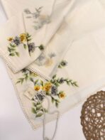 Blush & Bloom (Hand-painted Kota ) - Lily white - Image 2