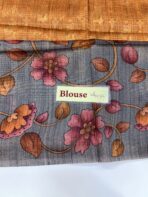 Seetha (Tussar silk) - Mustard - Image 4
