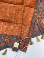 Seetha (Tussar silk) - Orange