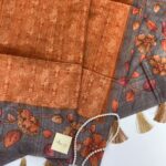 Seetha (Tussar silk) - Orange