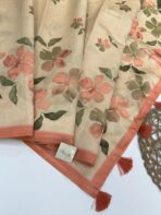 Eliza (Linen blend silk) - Pastel orange - Image 2