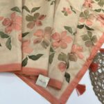 Eliza (Linen blend silk) - Pastel orange