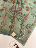 Shilpa (Crushed tissue silk) - Green