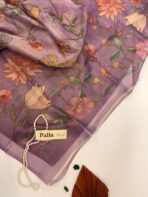 Shilpa (Crushed tissue silk) - Purple - Image 2