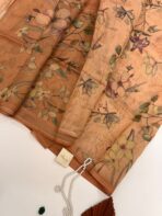 Shilpa (Crushed tissue silk) - Orange