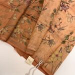 Shilpa (Crushed tissue silk) - Orange