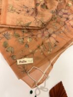 Shilpa (Crushed tissue silk) - Orange - Image 2