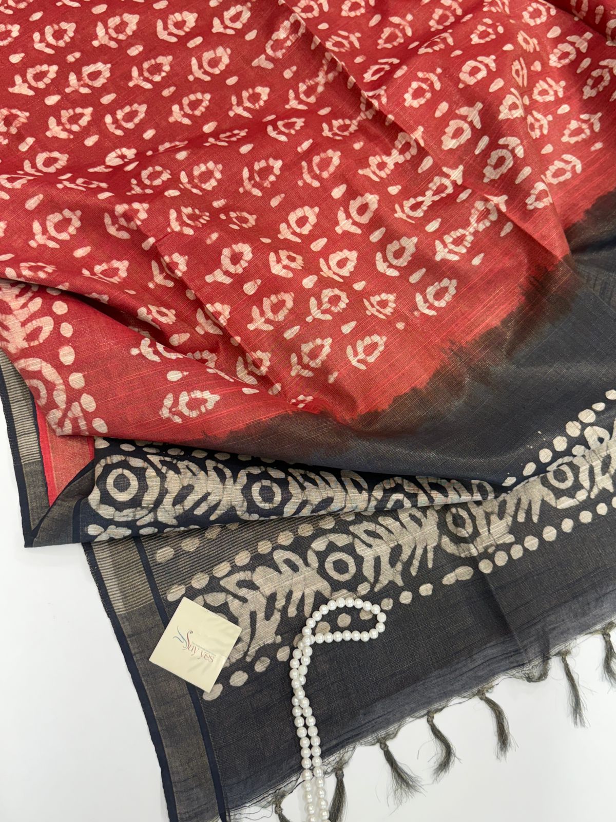 IMG-20251003-WA0050 Vaidehi (Batik silk) - Brick red - Image 1