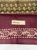 Vaidehi (Batik silk) - Mehandi green - Image 5