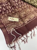 Vaidehi (Batik silk) - Mehandi green - Image 4