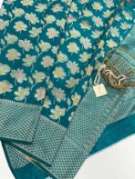 Mridhula (Banarasi semi silk) - Teal