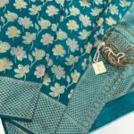 Mridhula (Banarasi semi silk) - Teal