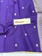 Mridhula (Banarasi semi silk) - Violet - Image 4