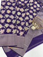Mridhula (Banarasi semi silk) - Violet