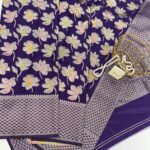 Mridhula (Banarasi semi silk) - Violet