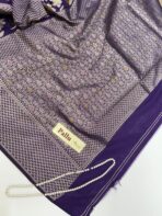 Mridhula (Banarasi semi silk) - Violet - Image 3