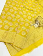 Mridhula (Banarasi semi silk) - Yellow