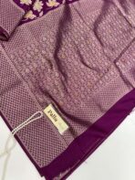 Mridhula (Banarasi semi silk) - Magenta - Image 3