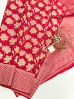 Mridhula (Banarasi semi silk) -  Hot pink