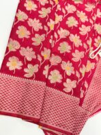 Mridhula (Banarasi semi silk) -  Hot pink - Image 2