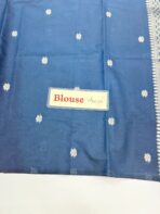 Mridhula (Banarasi semi silk) - Dark teal - Image 4