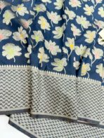 Mridhula (Banarasi semi silk) - Dark teal - Image 2