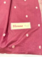 Mridhula (Banarasi semi silk) -  Maroon - Image 4