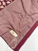 Mridhula (Banarasi semi silk) -  Maroon - Image 3