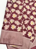 Mridhula (Banarasi semi silk) -  Maroon - Image 2